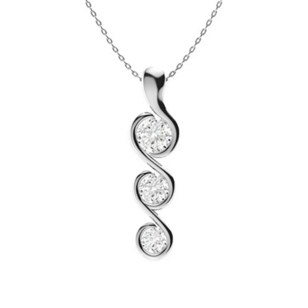 Gold & White Diamonds 3.50 Cts Necklace - E/VVS