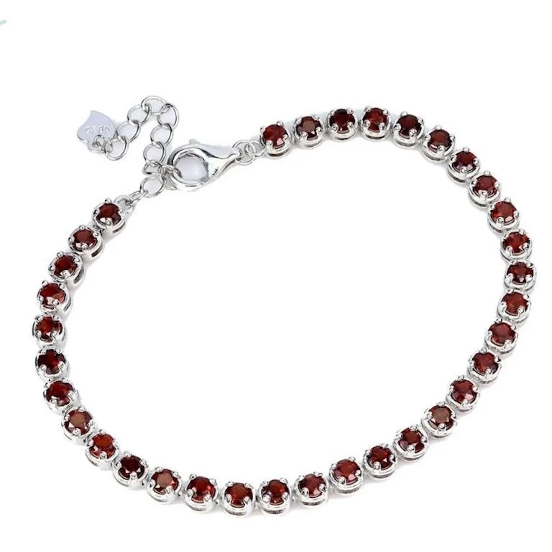 Natural Mozambique Garnet Bracelet