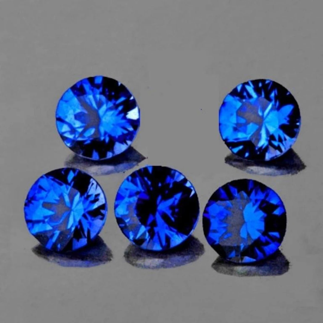 Natural Cornflower Blue Sapphire 5 Pcs {Flawless-V