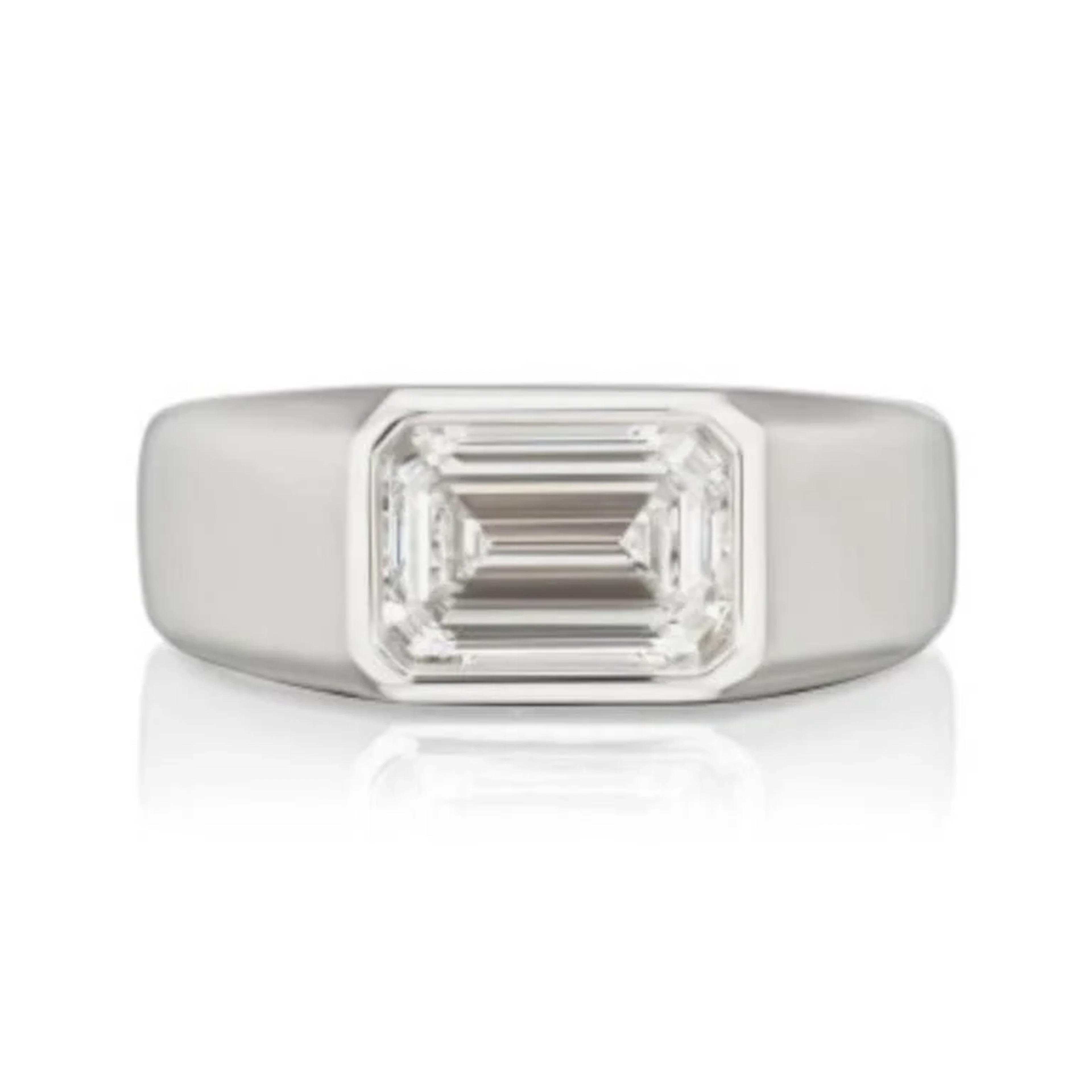 18k Gold & White Diamond 3.05 Cts Ring - E/VVS