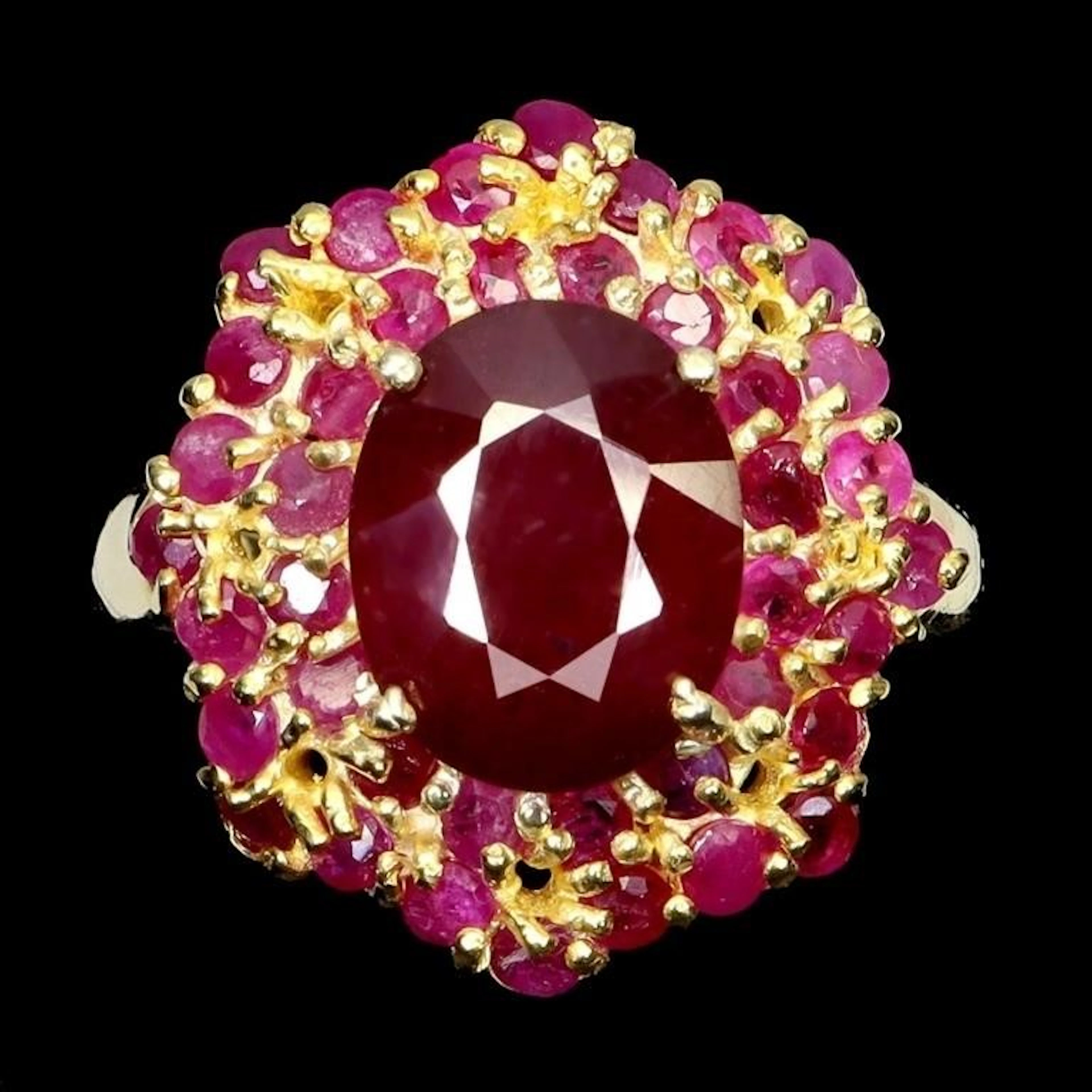 Natural Pigeon Blood Red Ruby Ring