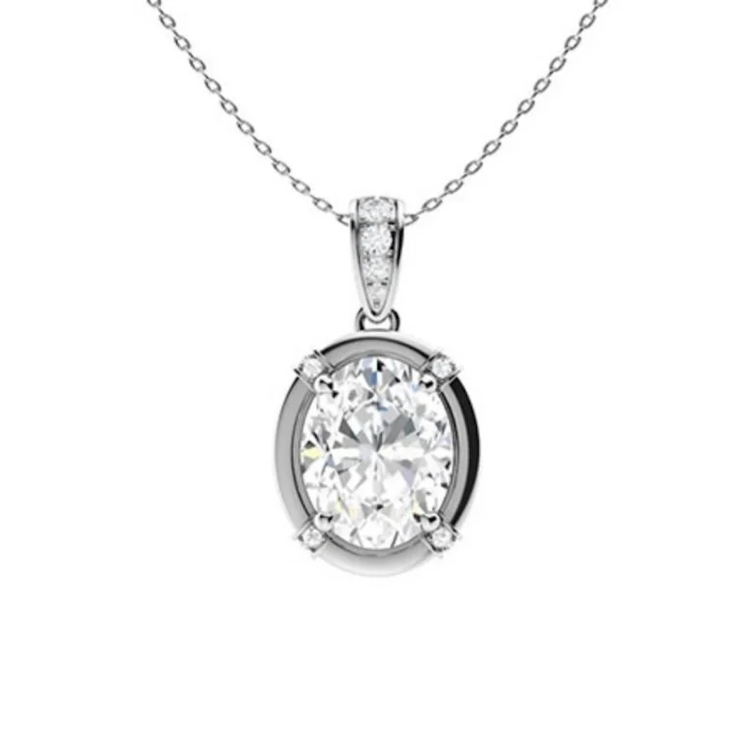 Gold & White Diamonds 2.50 Cts Necklace - E/VVS