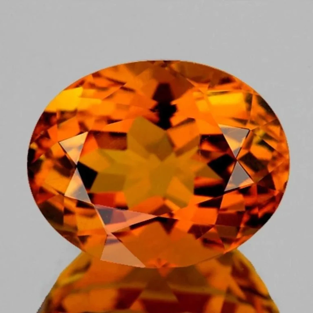 Natural Brazil Madeira Orange Citrine {Flawless-VV