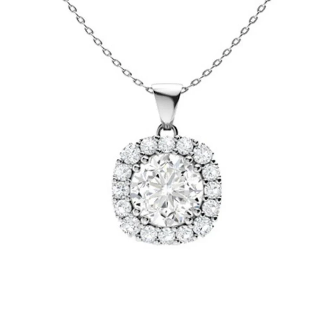Gold & White Diamonds 2.50 Cts Necklace - E/VVS
