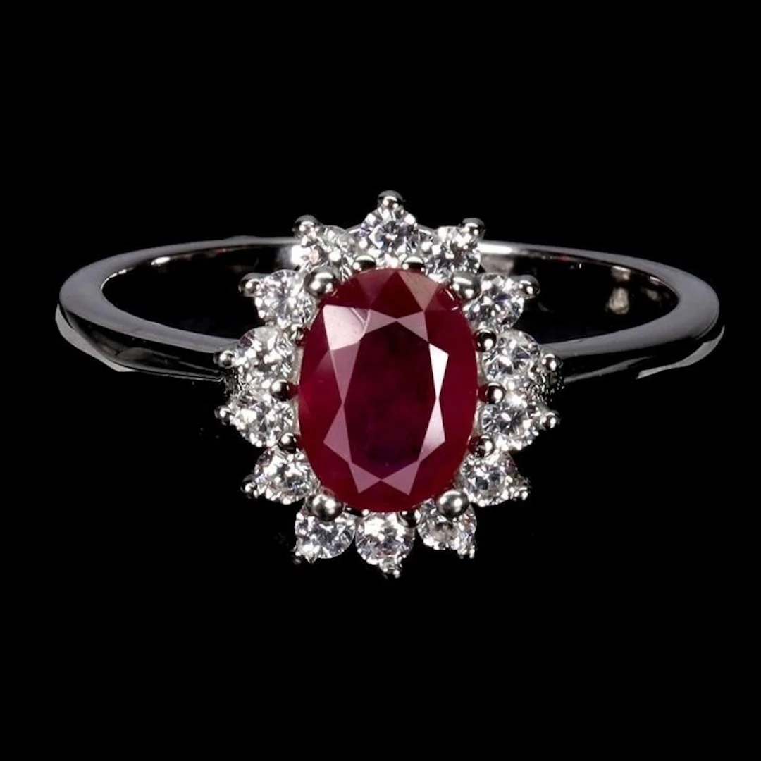 Natural Pigeon Blood Red Ruby Ring