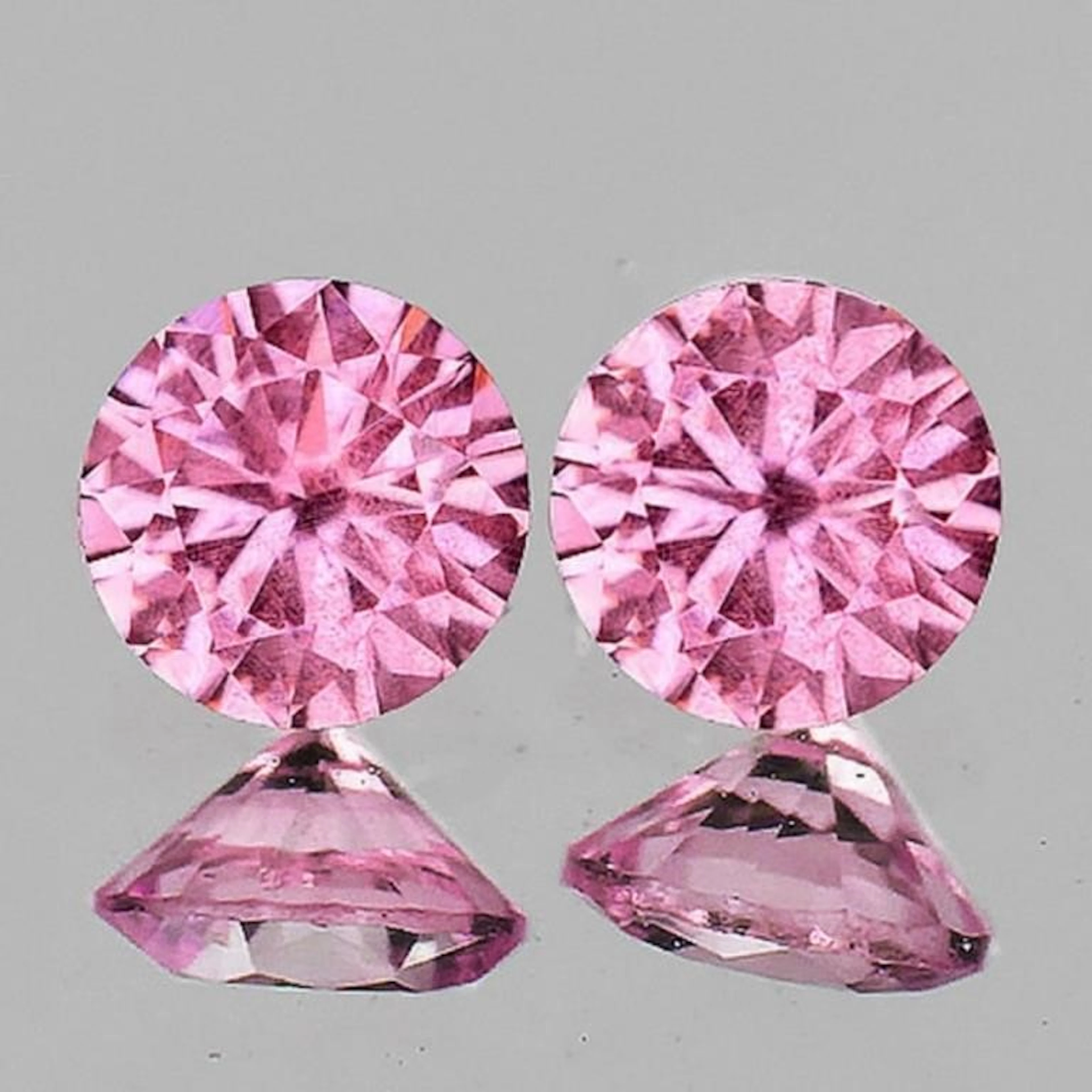 Natural Rare Mahenge Pink Spinel Pair [VVS]