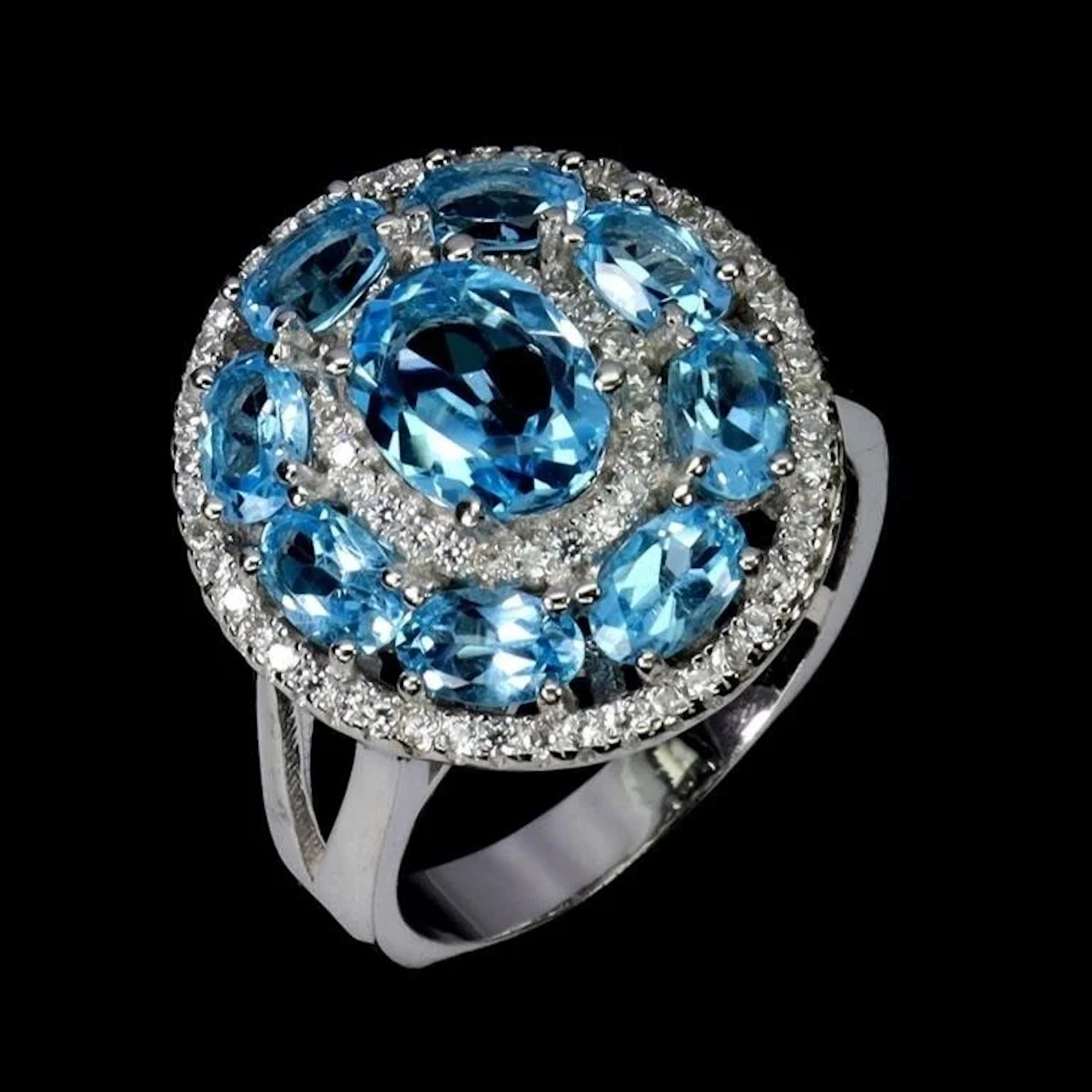 Natural Brazil Swiss Topaz Ring