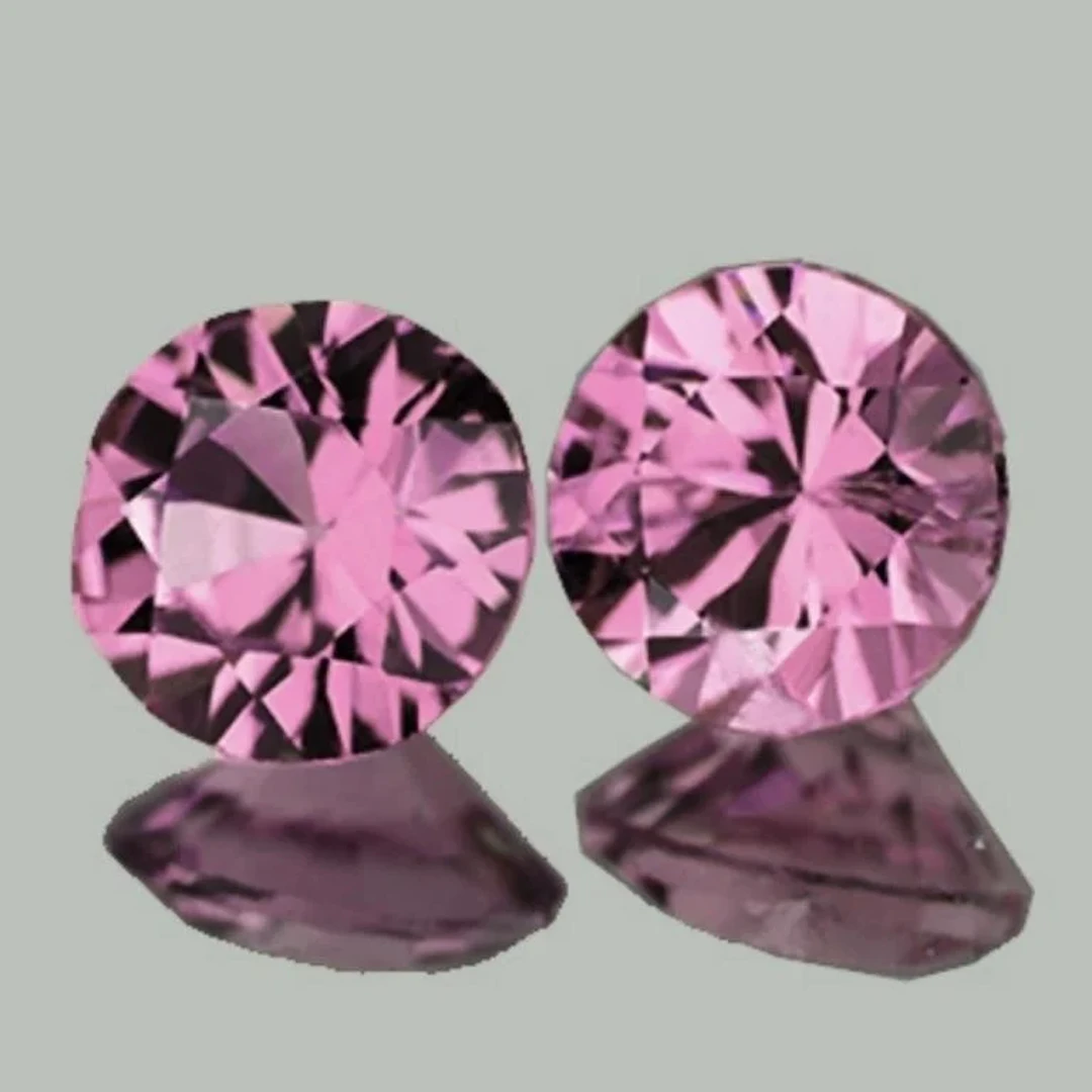 Natural Burma Pink Spinel 1.06 Cts Pair {Flawless-