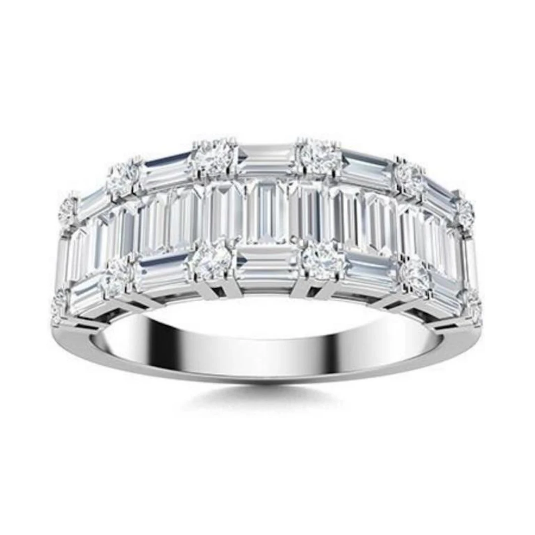 Gold & White Diamond 5 Cts Ring