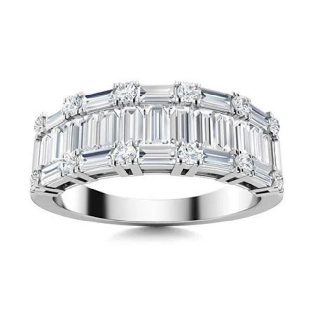 Gold & White Diamond 5 Cts Ring