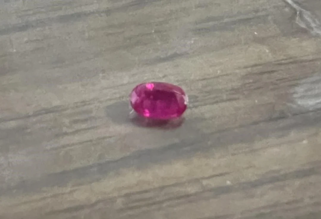 Natural Kashmir Ruby 0.445 Carats - no Treatment