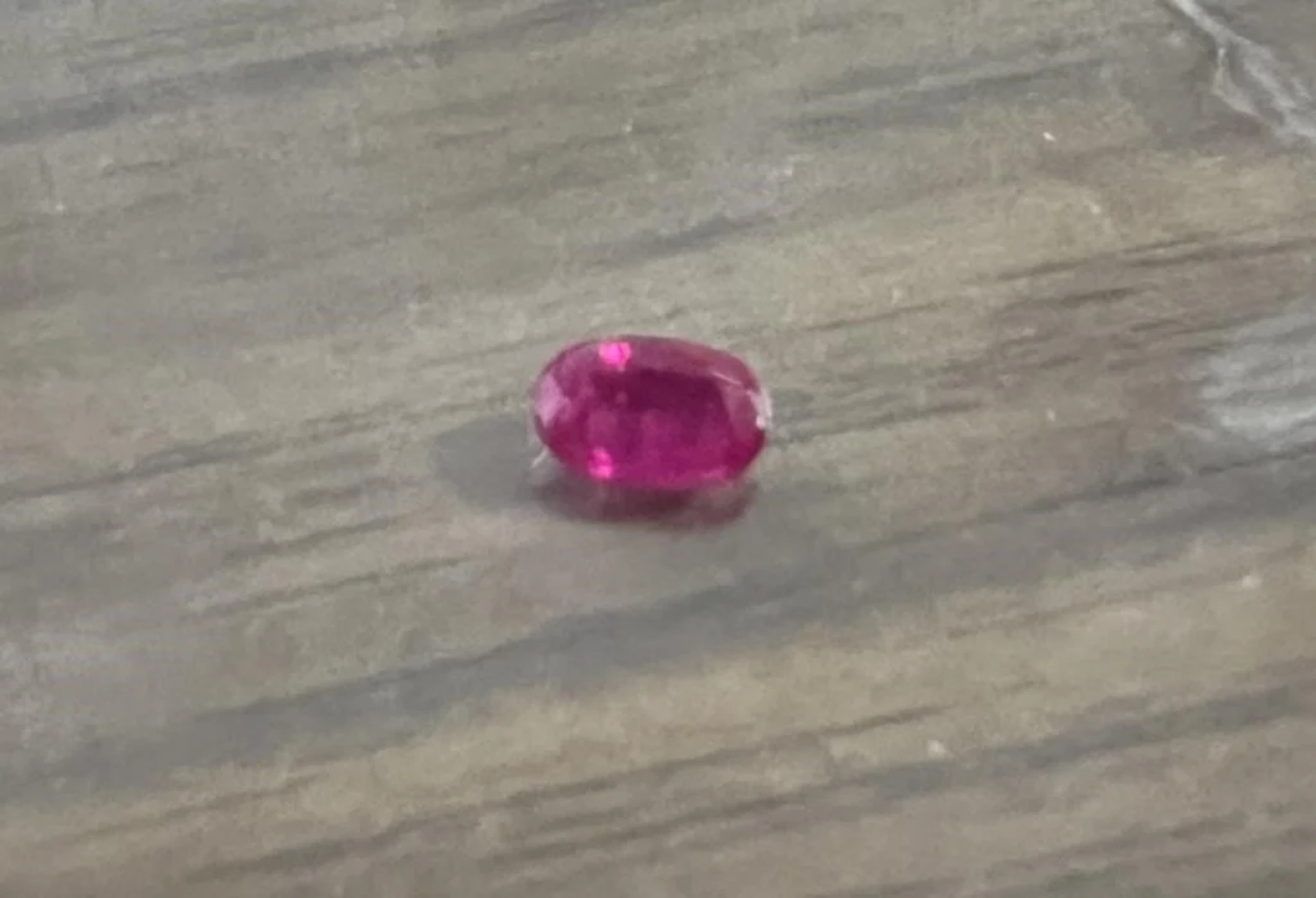 Natural Kashmir Ruby 0.445 Carats - no Treatment