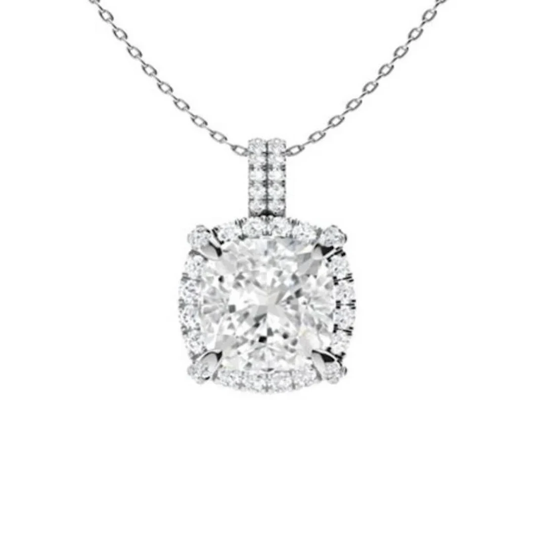 Gold & White Diamonds 3 Cts Necklace - E/VVS