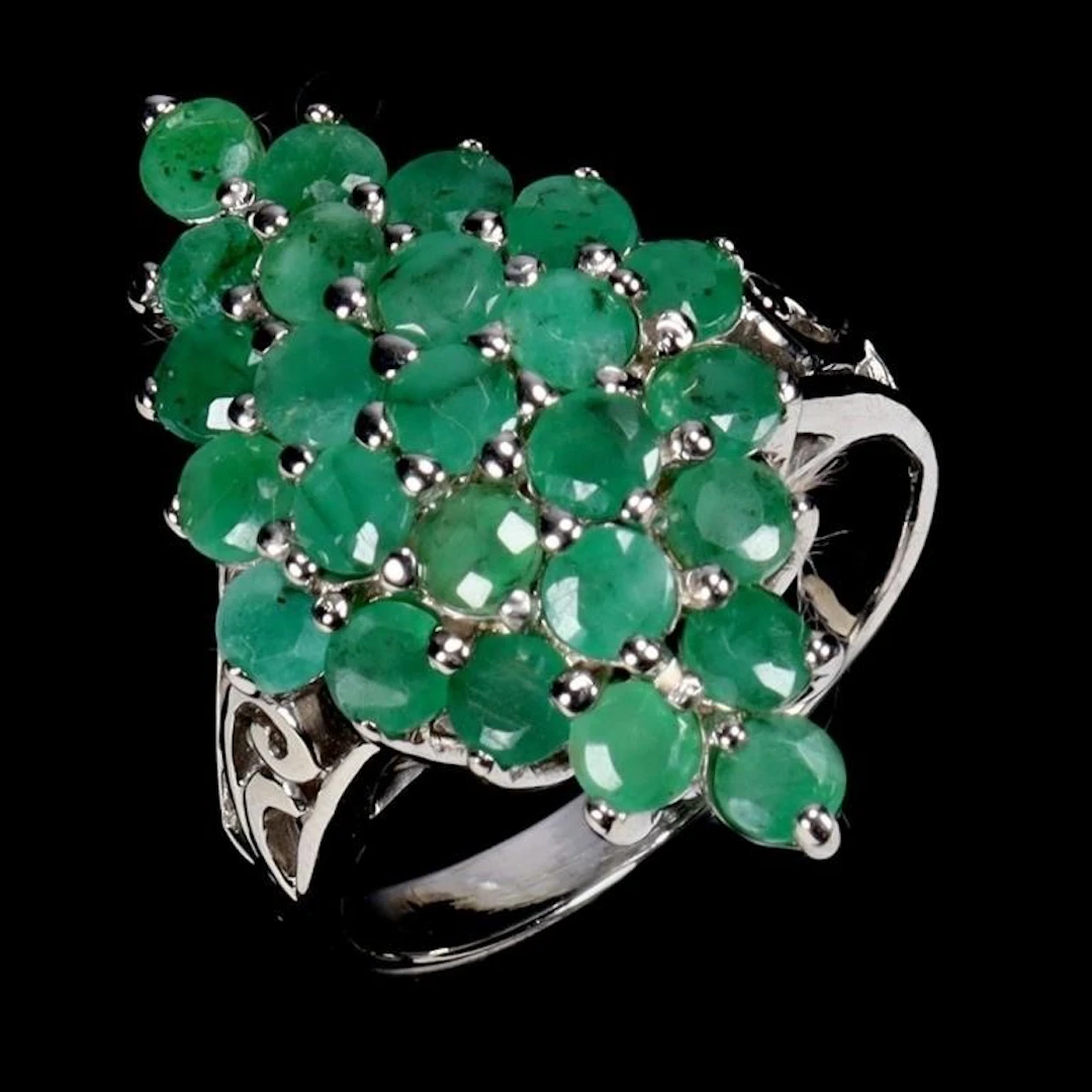 Natural Brazil Emerald Ring