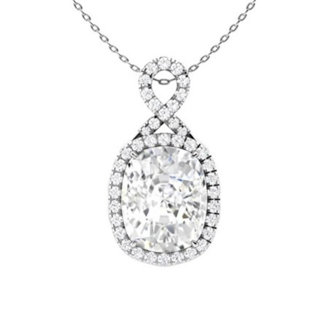 Gold & White Diamonds 3 Cts Necklace - E/VVS