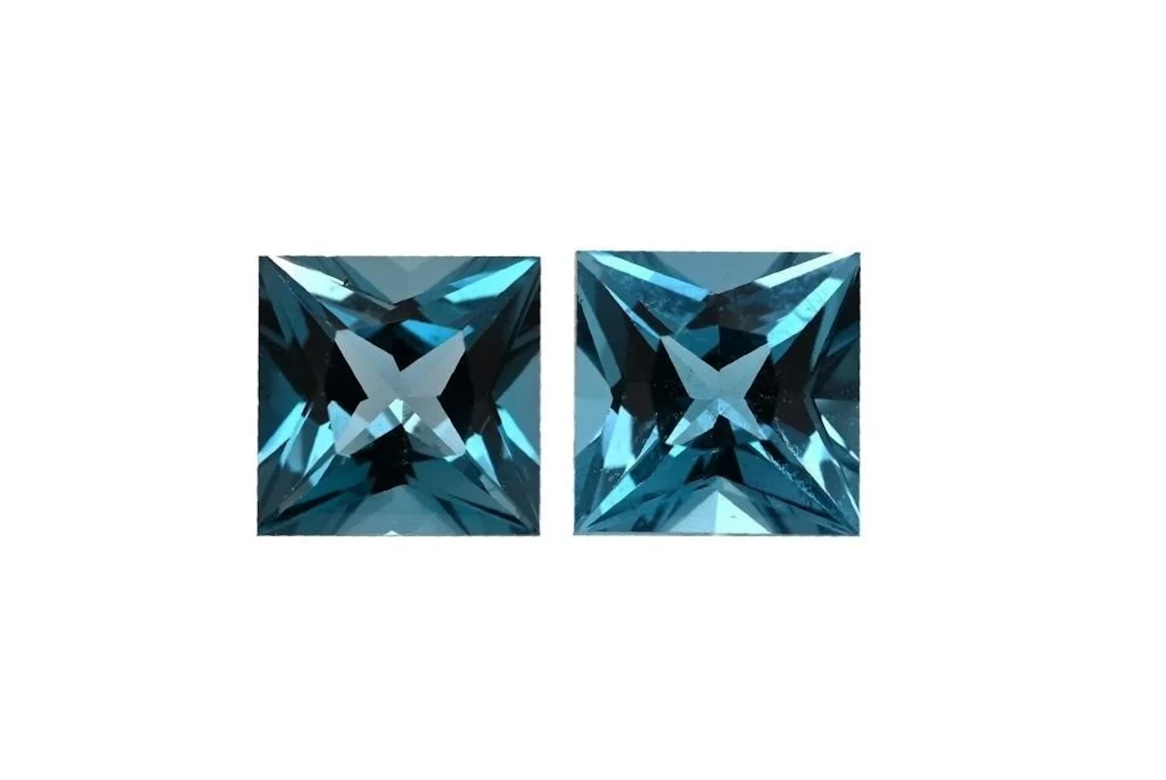 Natural Brazil London Blue Topaz Pair - FL