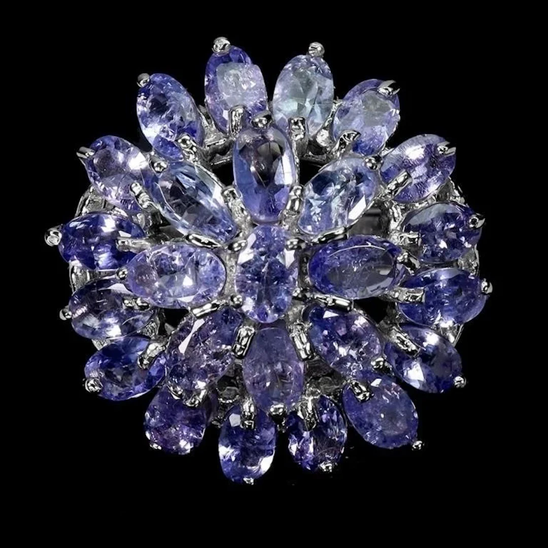Natural Purple Tanzanite Ring