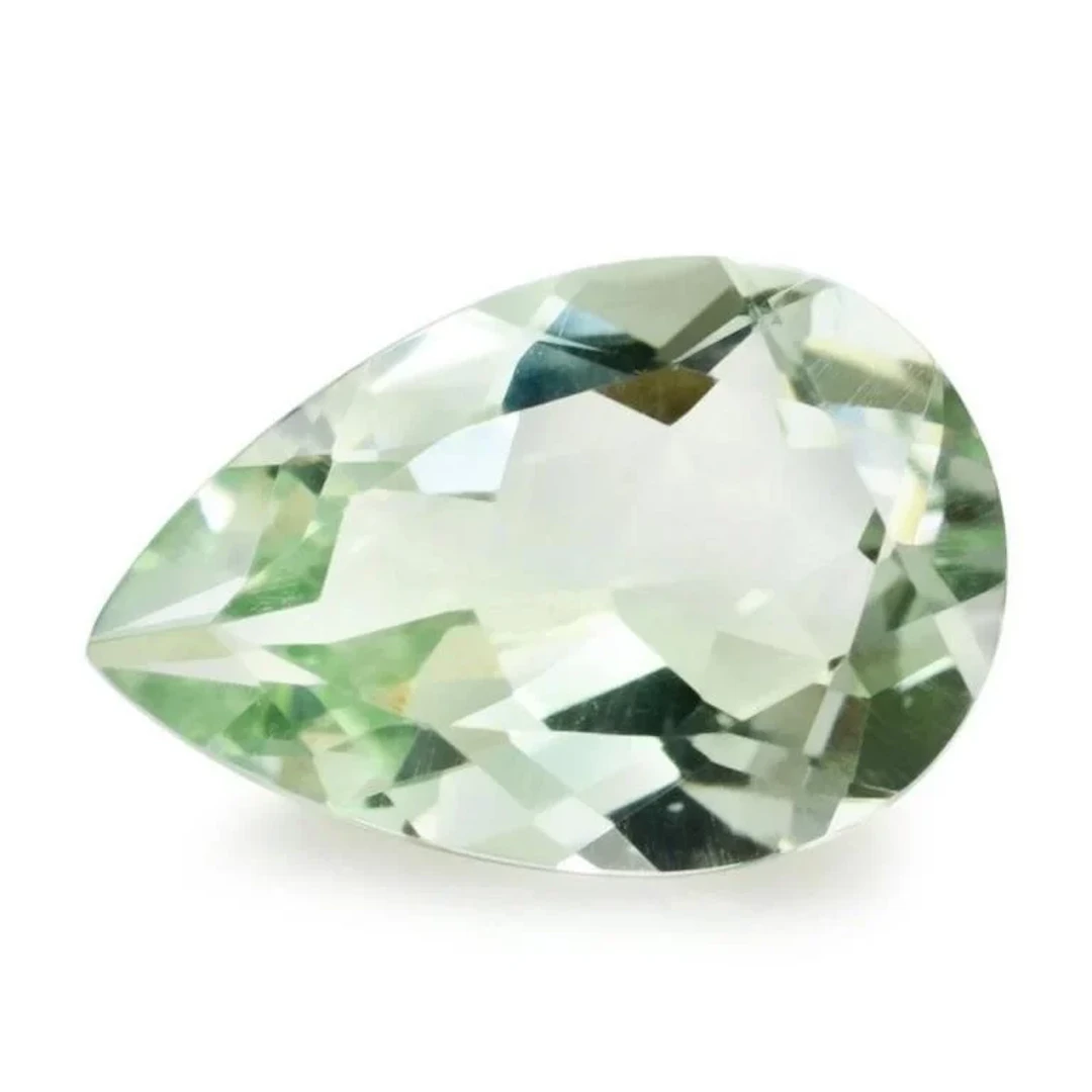 Natural Light Green Tea Color Amethyst