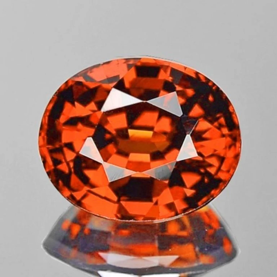 Natural Mandarin Orange Spessartite Garnet {Flawle