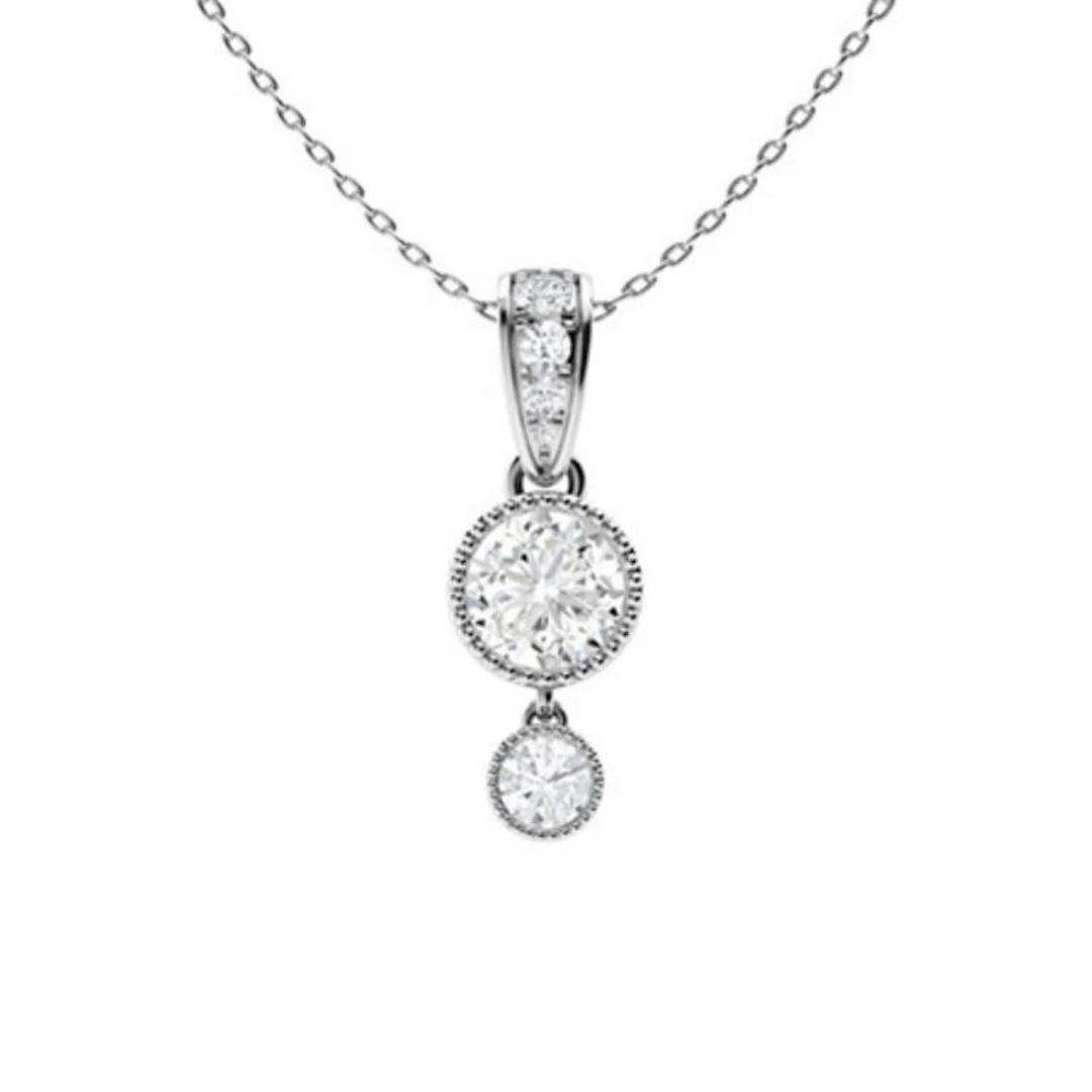 Gold & White Diamonds 2.50 Cts Necklace - E/VVS