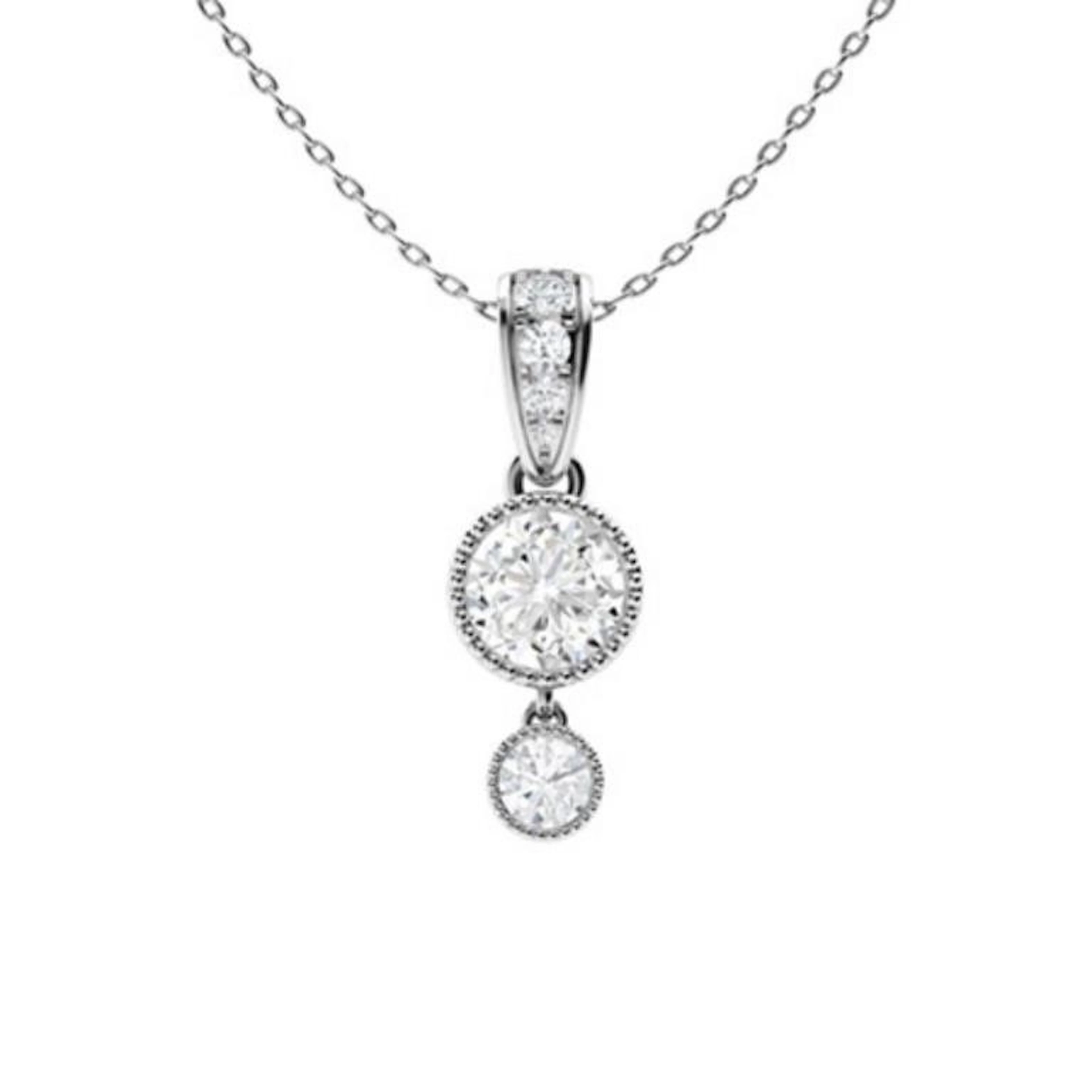 Gold & White Diamonds 2.50 Cts Necklace - E/VVS