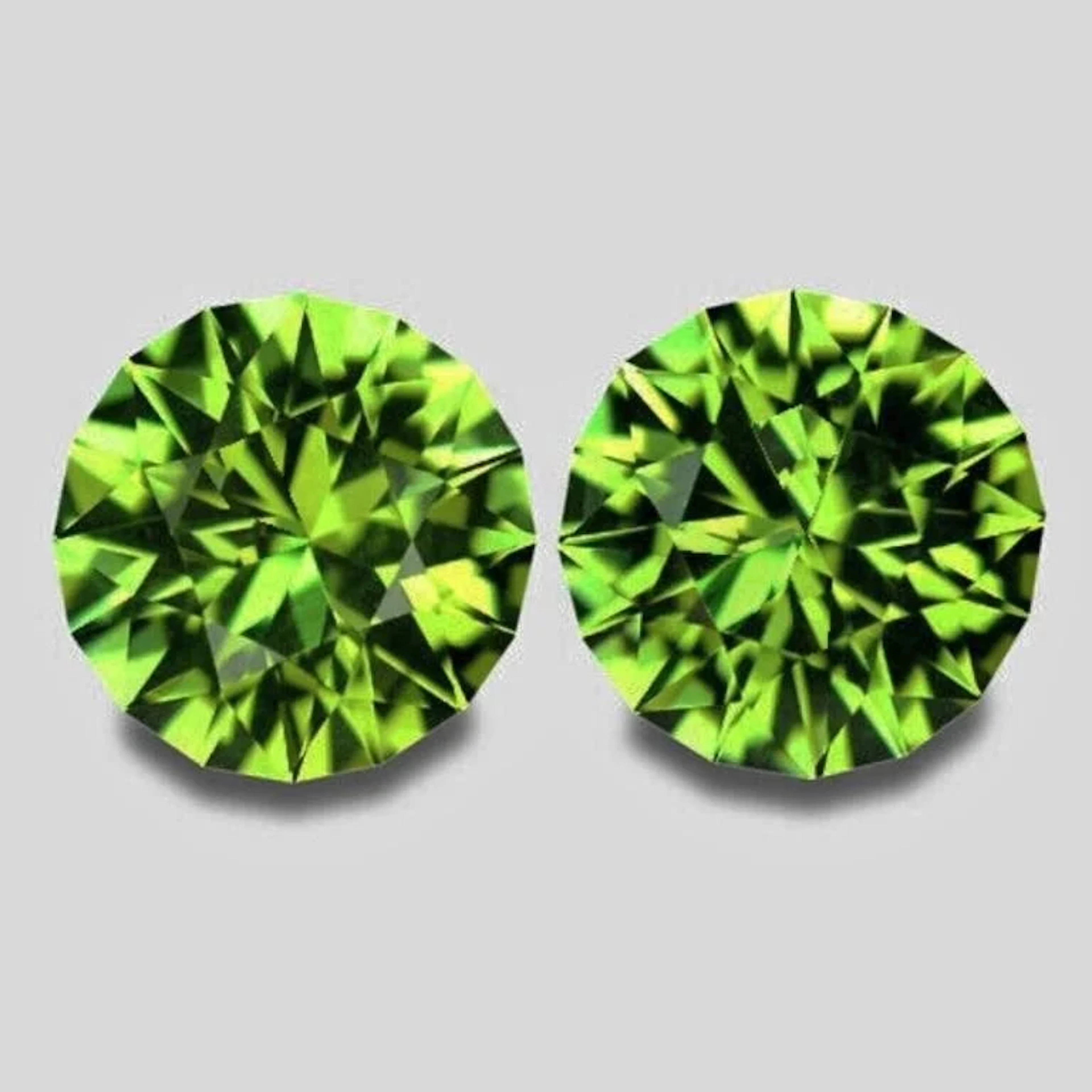 Natural Green Sapphire Pair {Flawless-VVS}