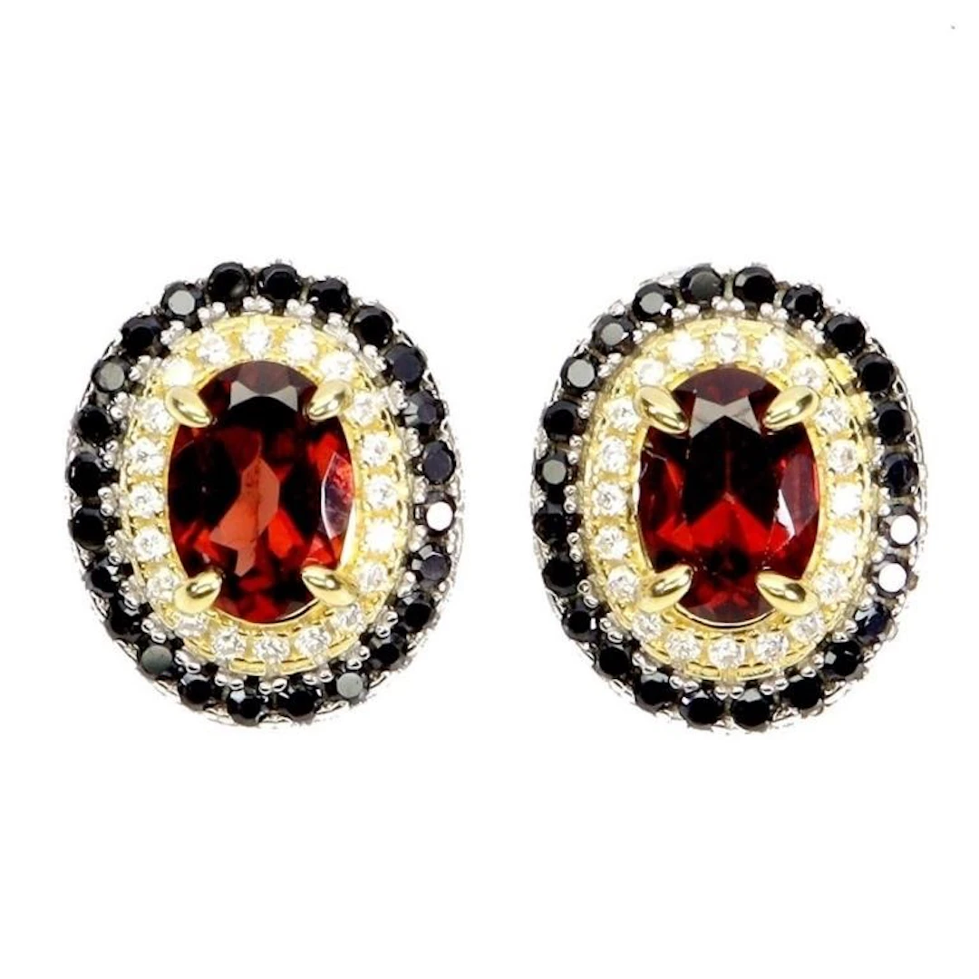 Natural Mozambique Garnet Earrings