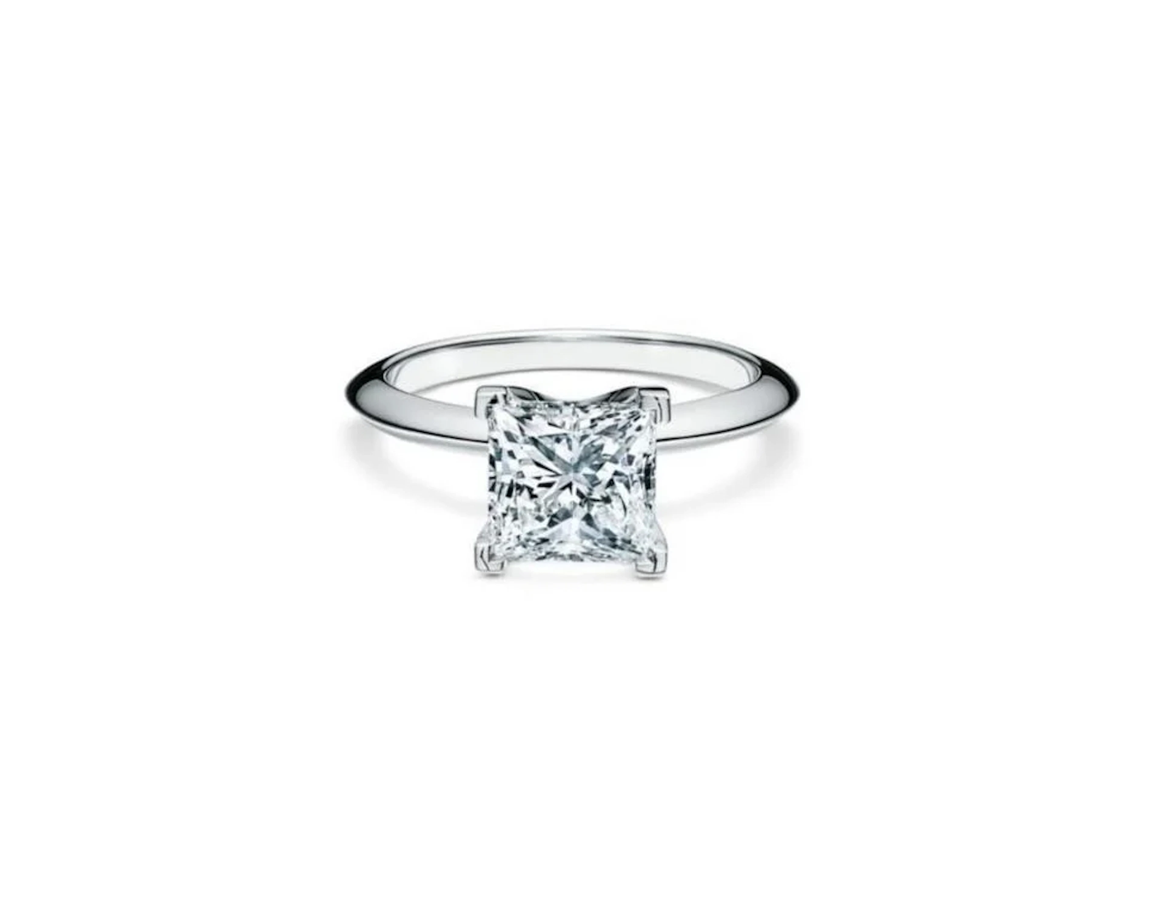 Gold & White Princess Diamond Ring - E/VVS