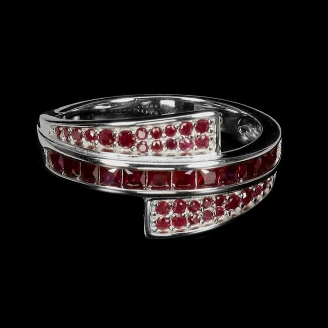 Natural Princess Red Burma Ruby Ring
