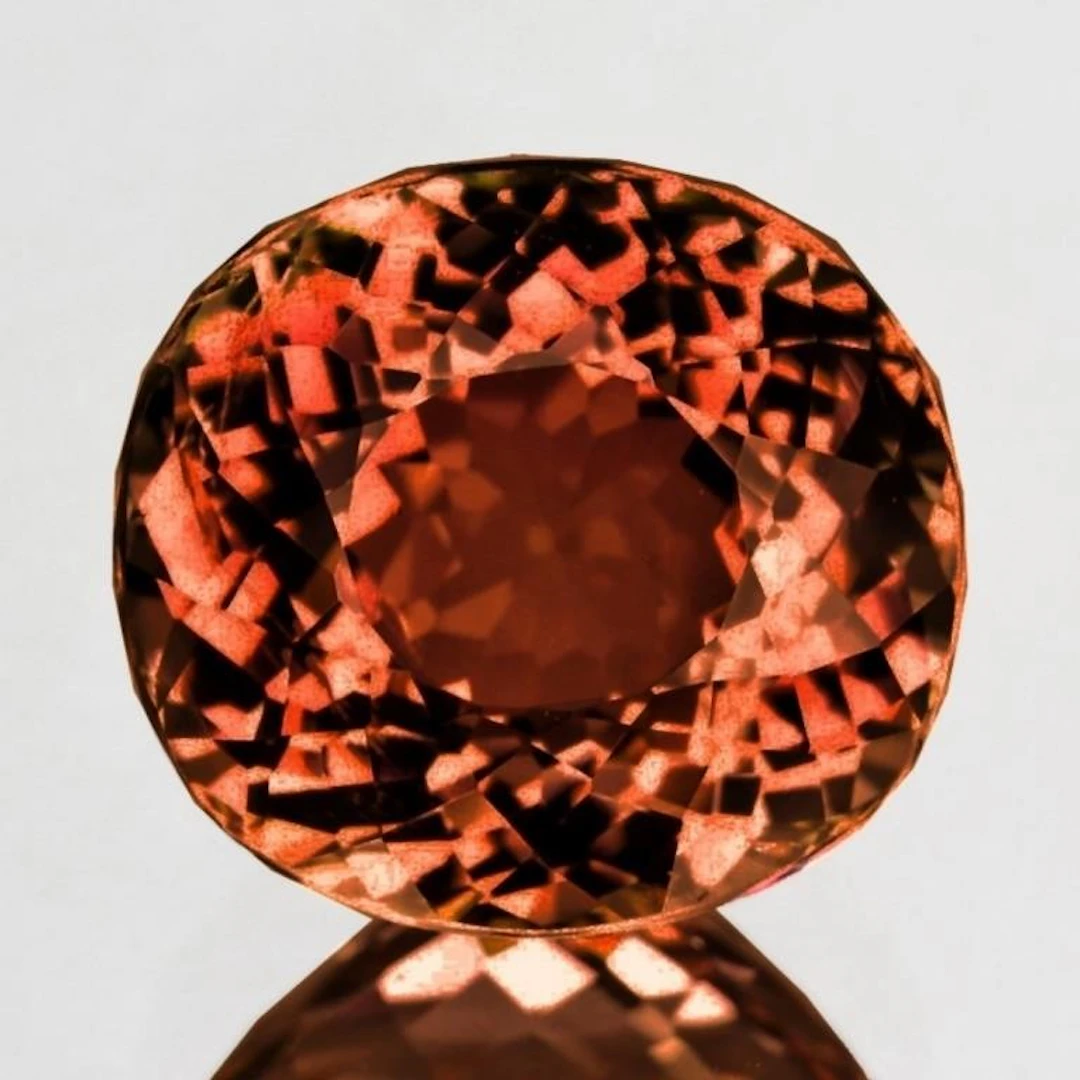 Natural Sunset Padparadscha Tourmaline {Flawless-