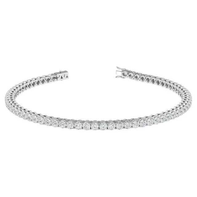 Gold & Brilliant White Diamonds 7.42 Cts Bracelet