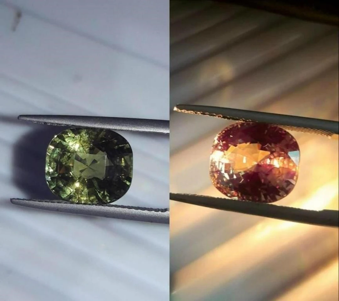 Natural Untreated Cushion Alexandrite - GRS Certif