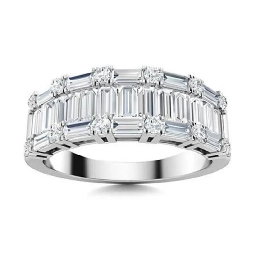 Gold & White Diamond 5 Cts Ring