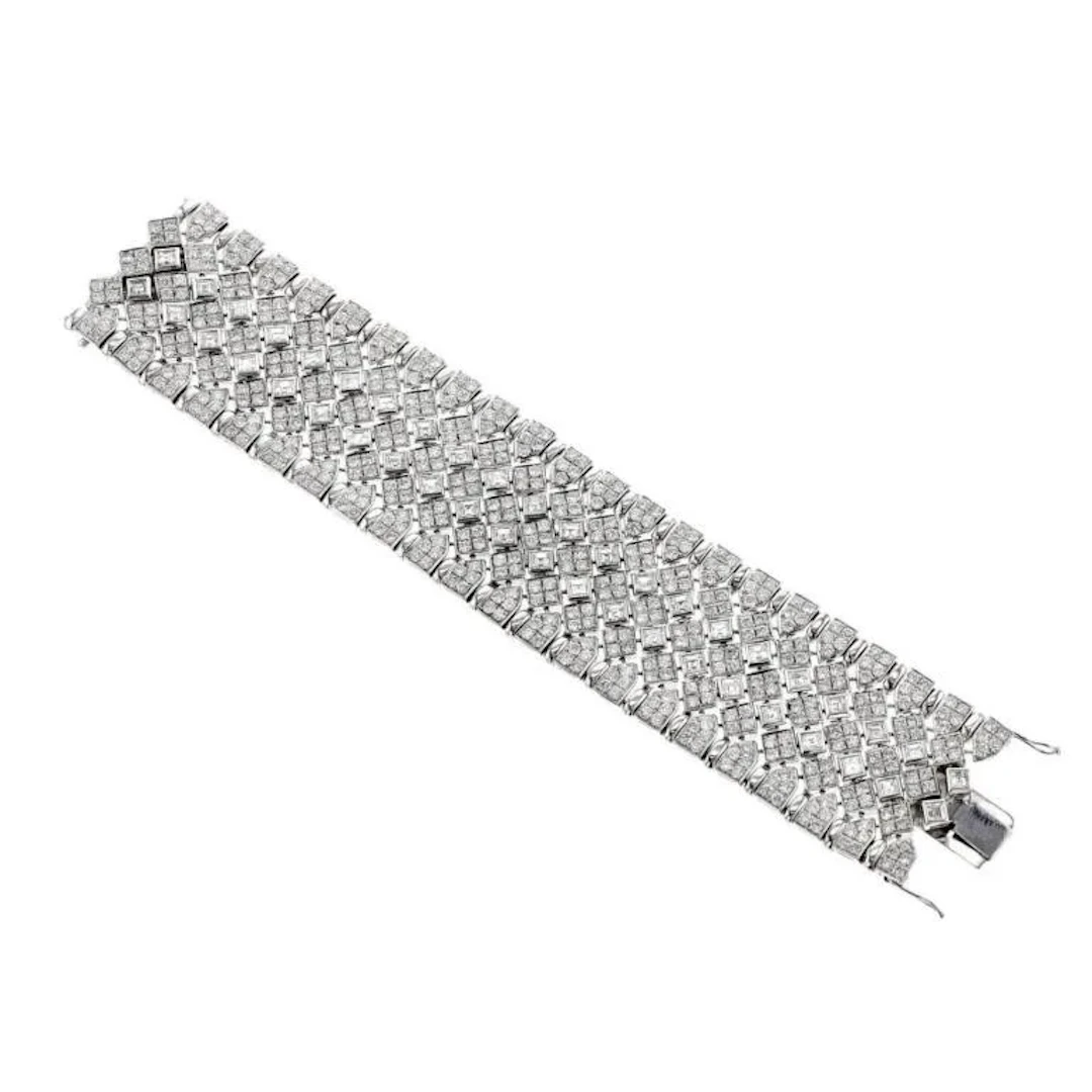 Gold & White Diamonds 51.52 Cts Bracelet