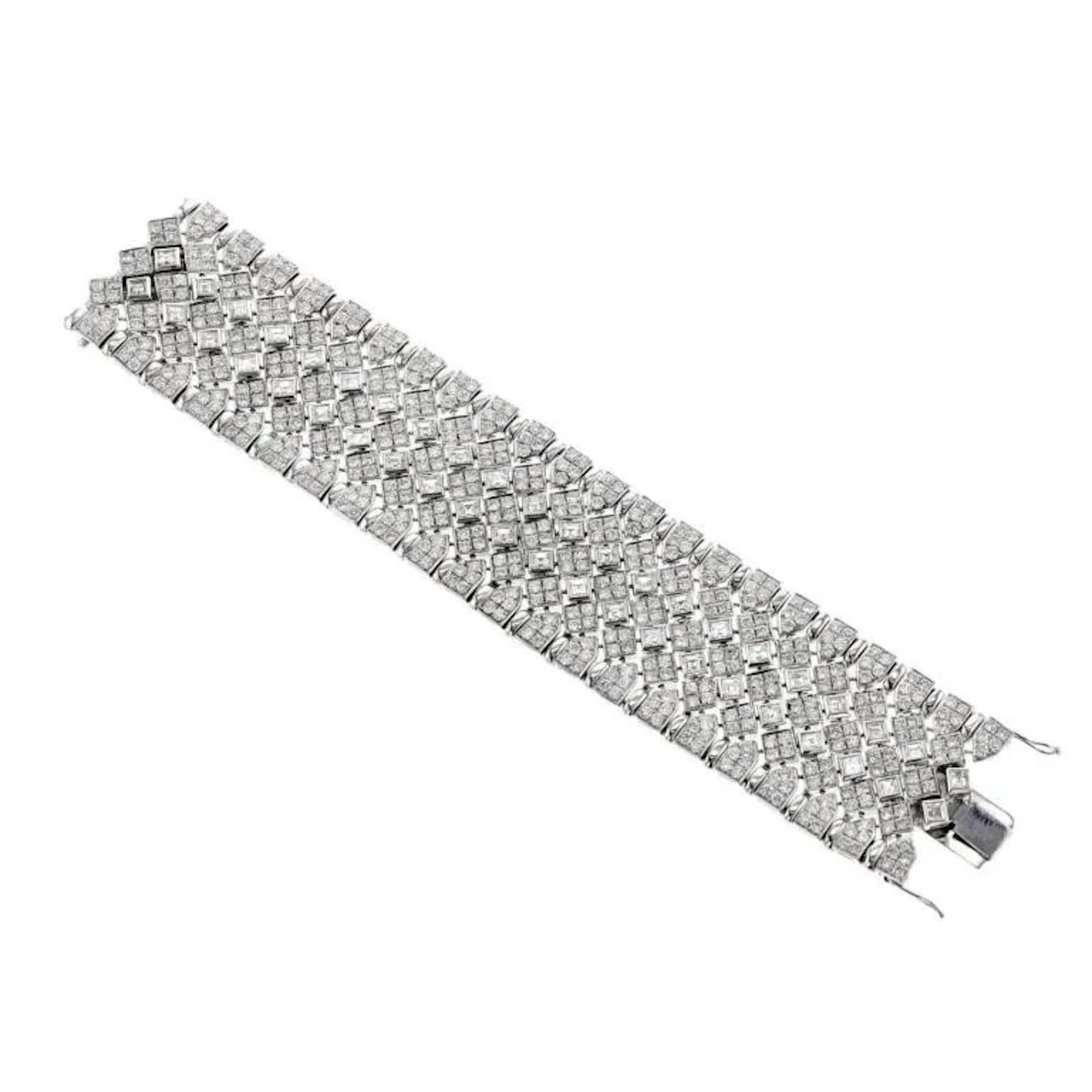 Gold & White Diamonds 51.52 Cts Bracelet