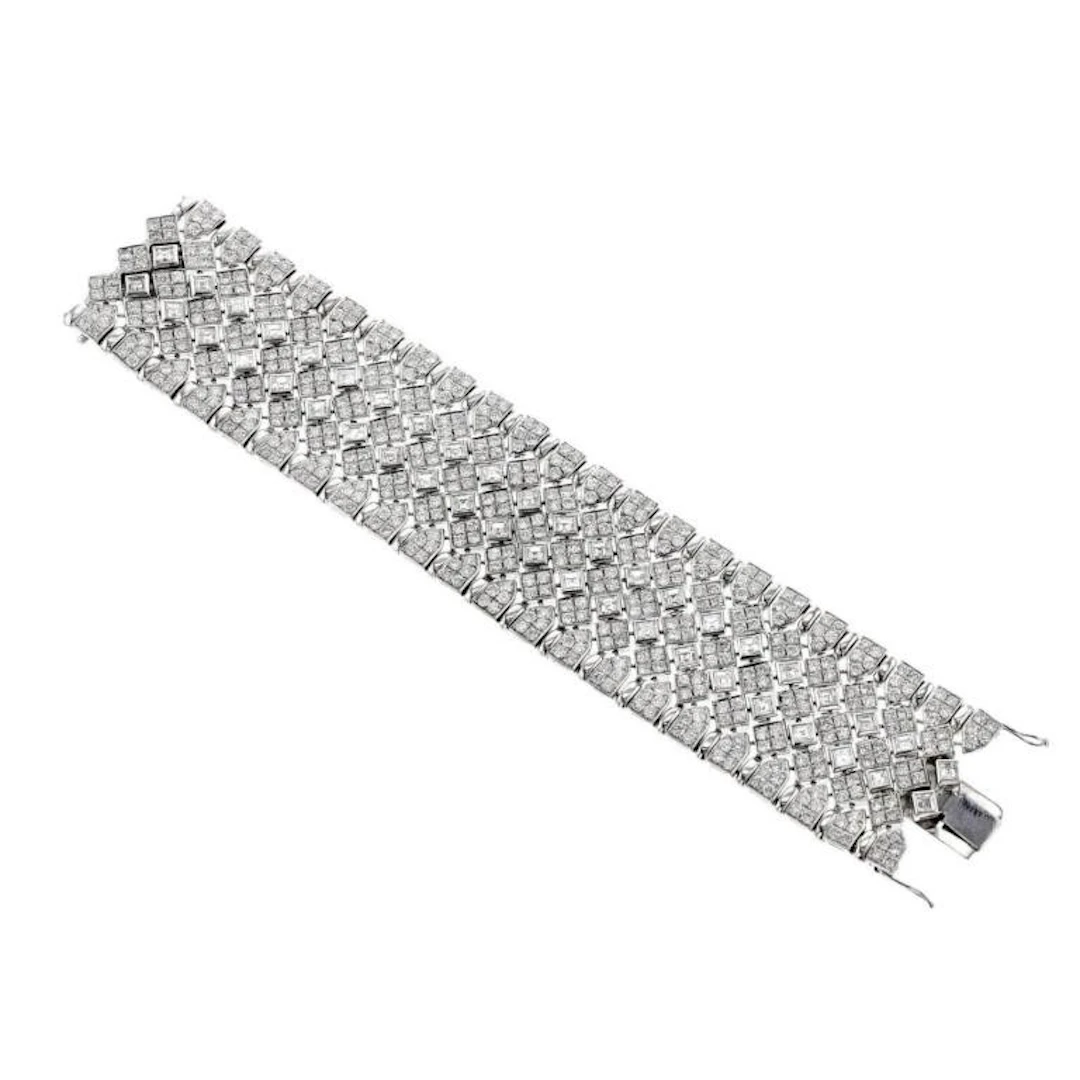 Gold & White Diamonds 51.52 Cts Bracelet