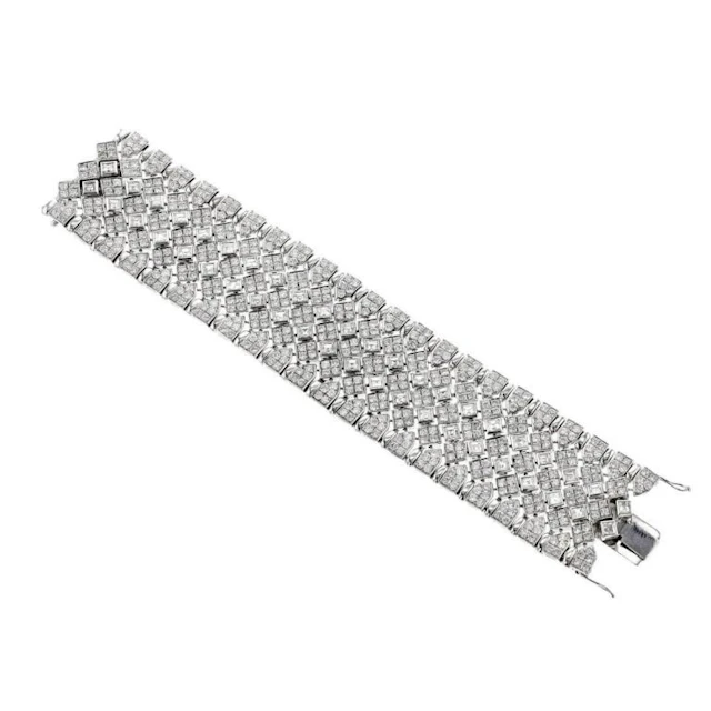 Gold & White Diamonds 51.52 Cts Bracelet