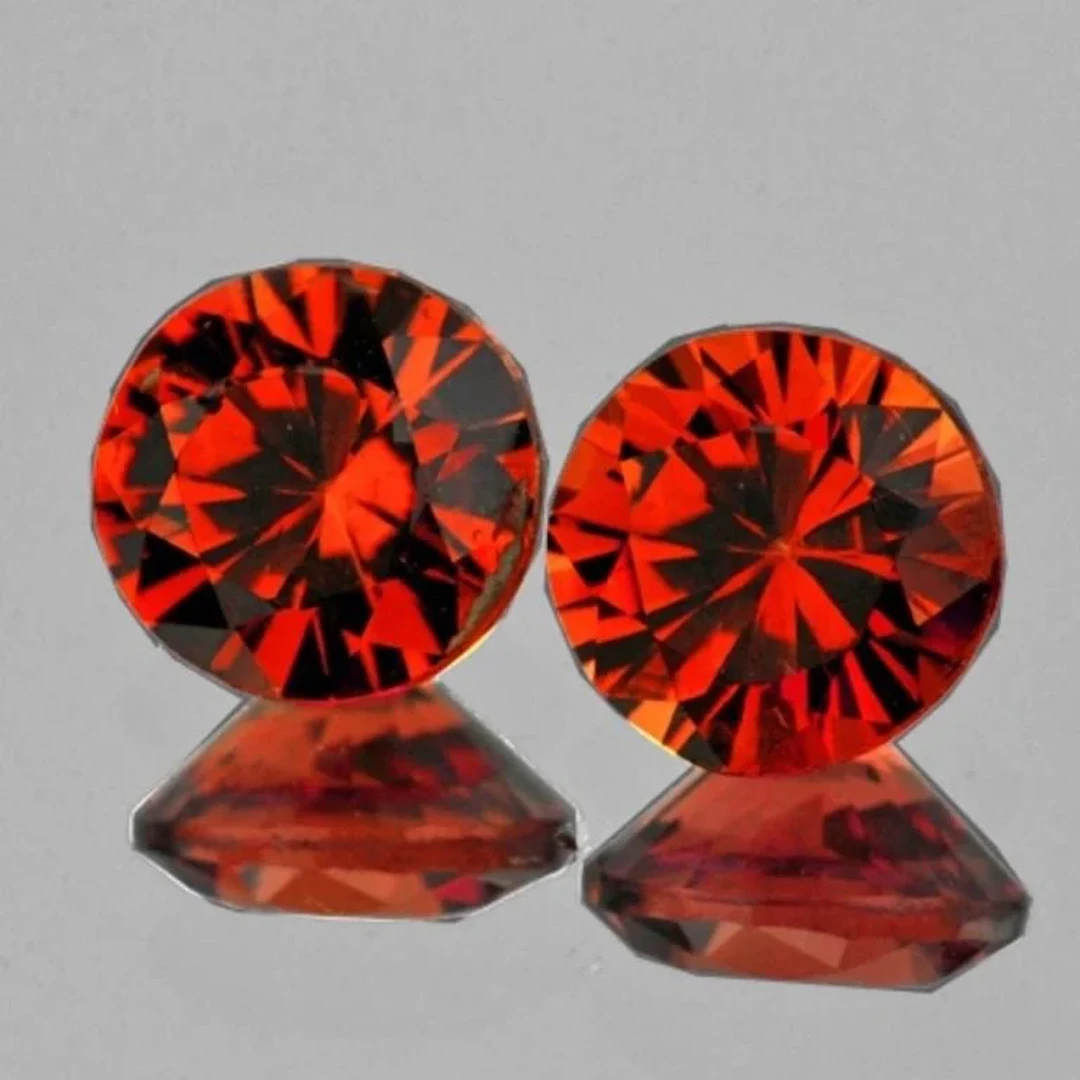Natural Orange Mahenge Spinel Pair {Flawless-VVS}