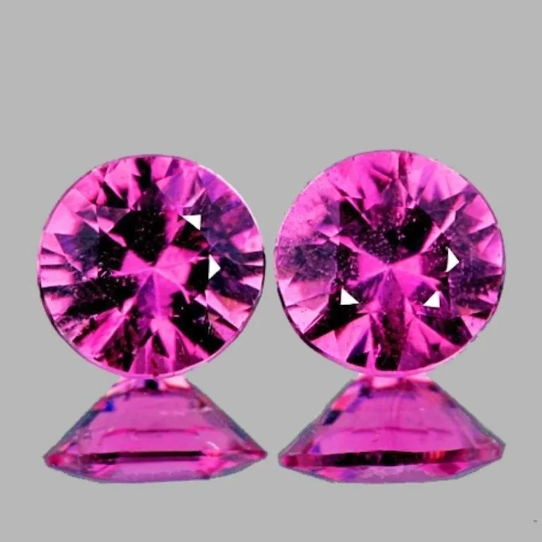 Natural Brilliant Pink Rubellite Pair {VVS}