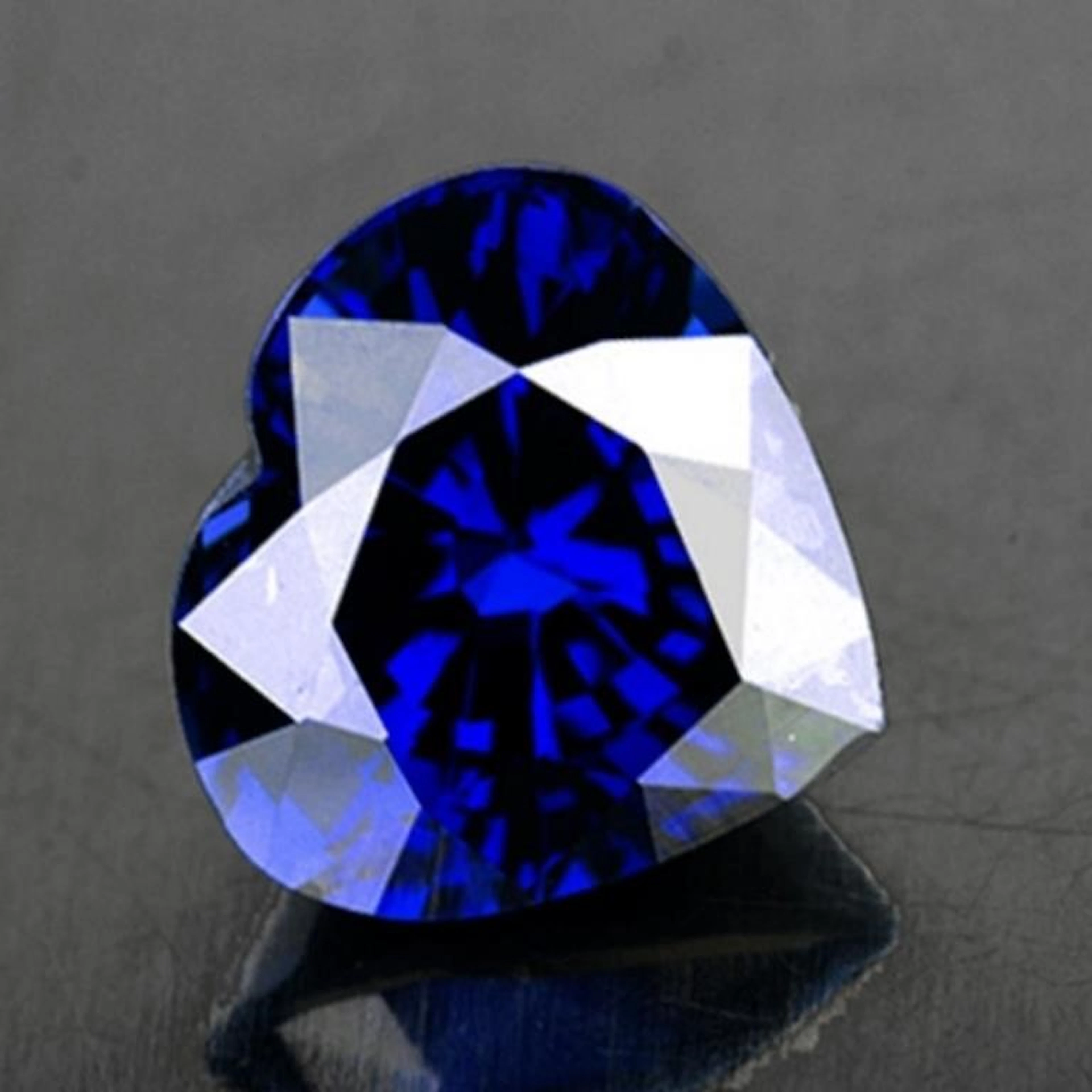 Natural Intense Royal Blue Heart Sapphire [Flawles