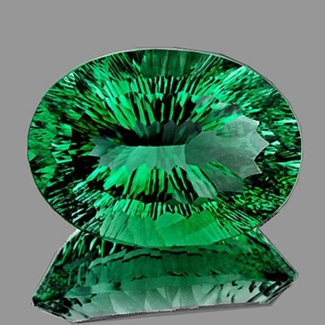 Natural Intense Emerald Green Fluorite {Flawless-V