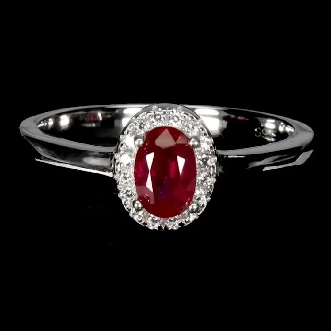Natural Pigeon Blood Red Ruby Ring