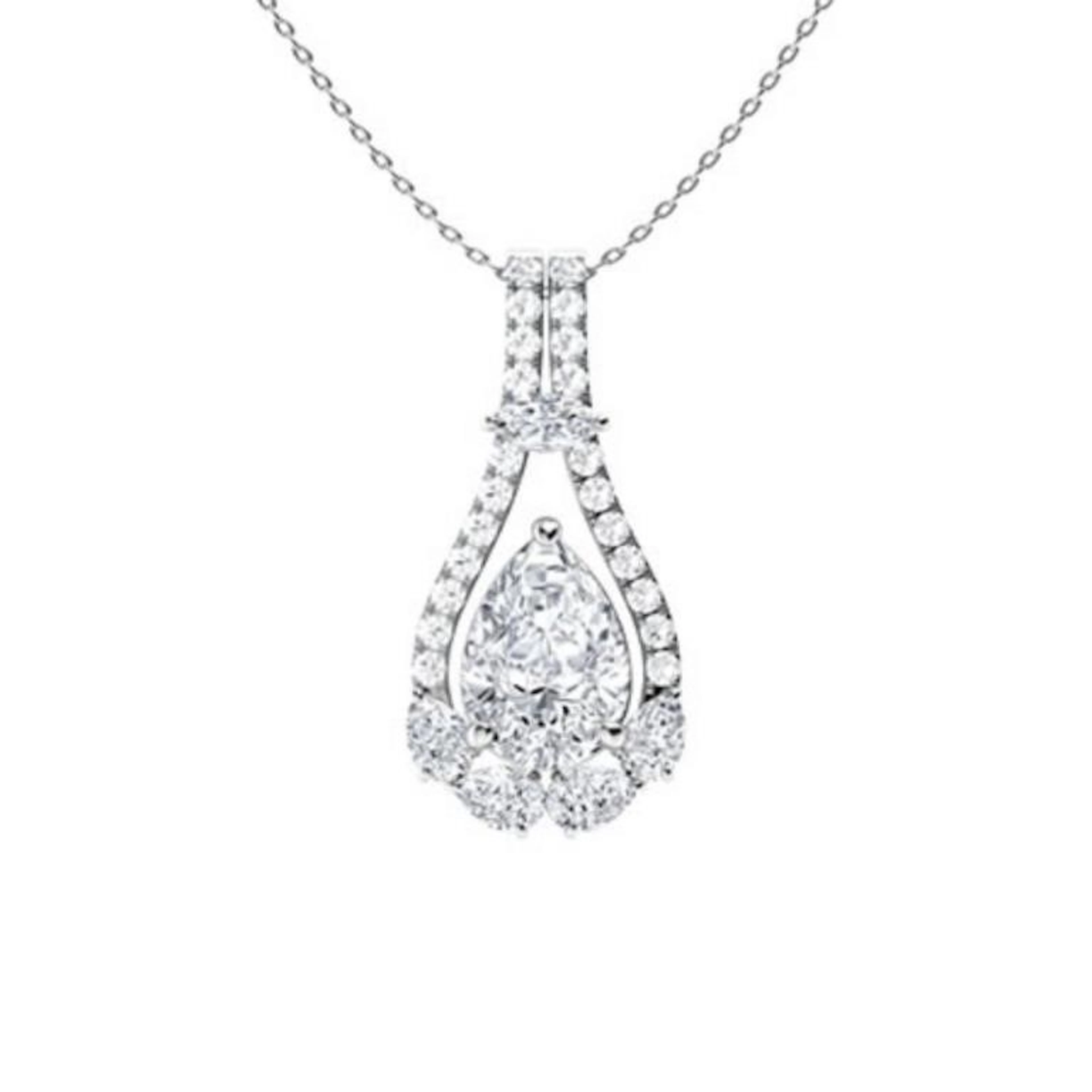 Gold & White Diamonds 3.50 Cts Necklace - E/VVS