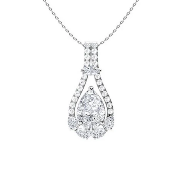 Gold & White Diamonds 3.50 Cts Necklace - E/VVS