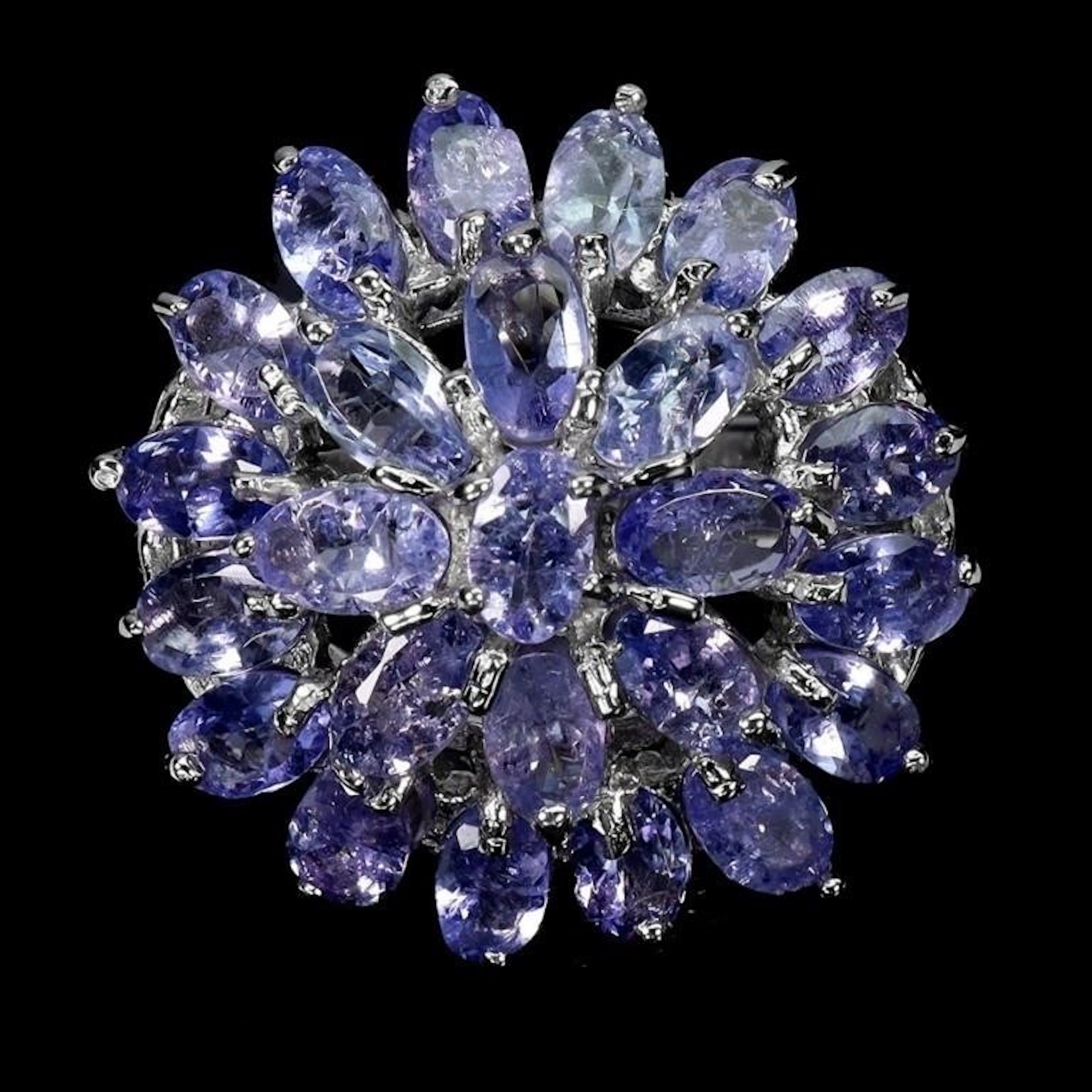 Natural Purple Tanzanite Ring