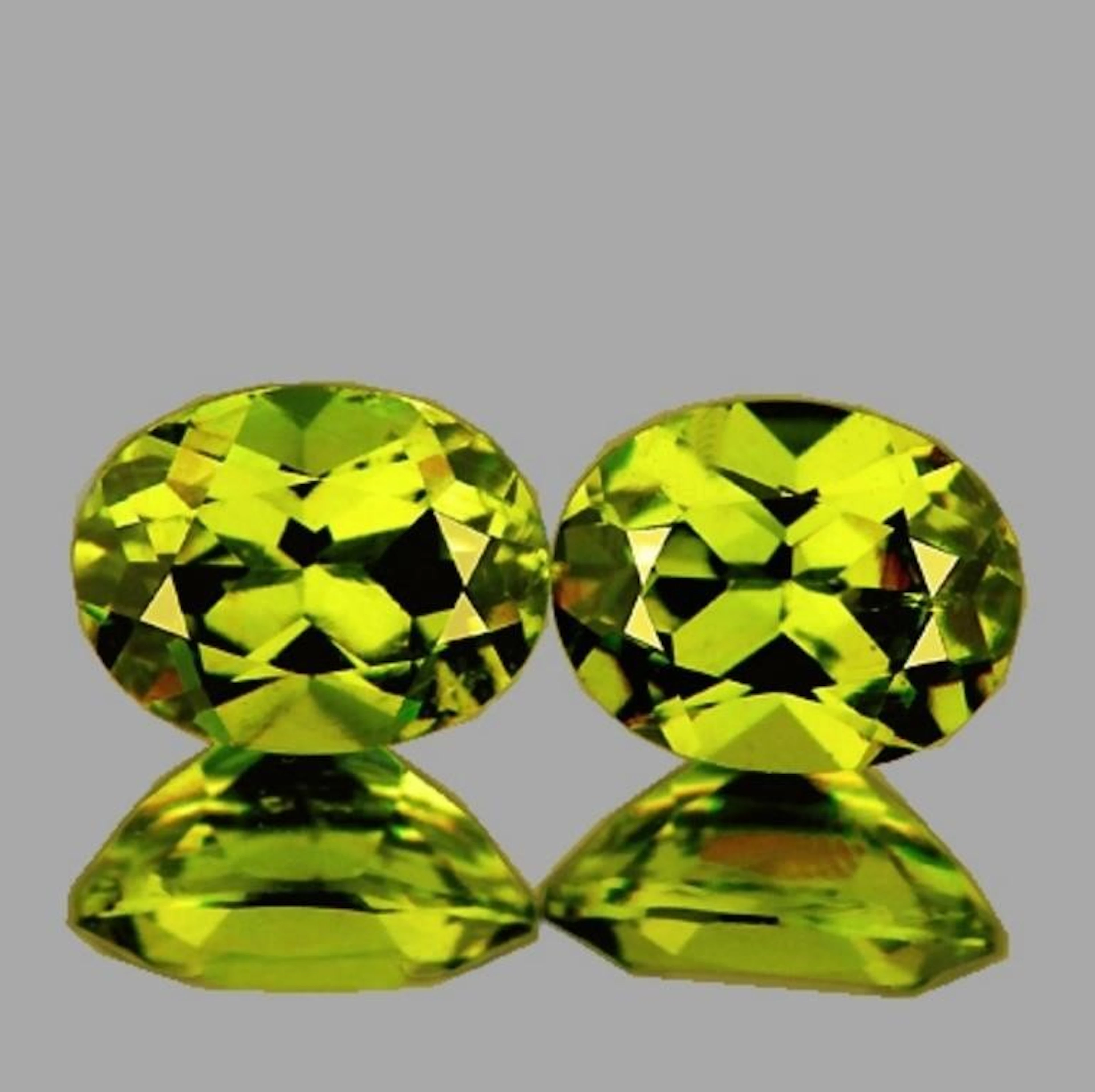 Natural Lemon Yellow Mali Garnet Pair {Flawless-VV