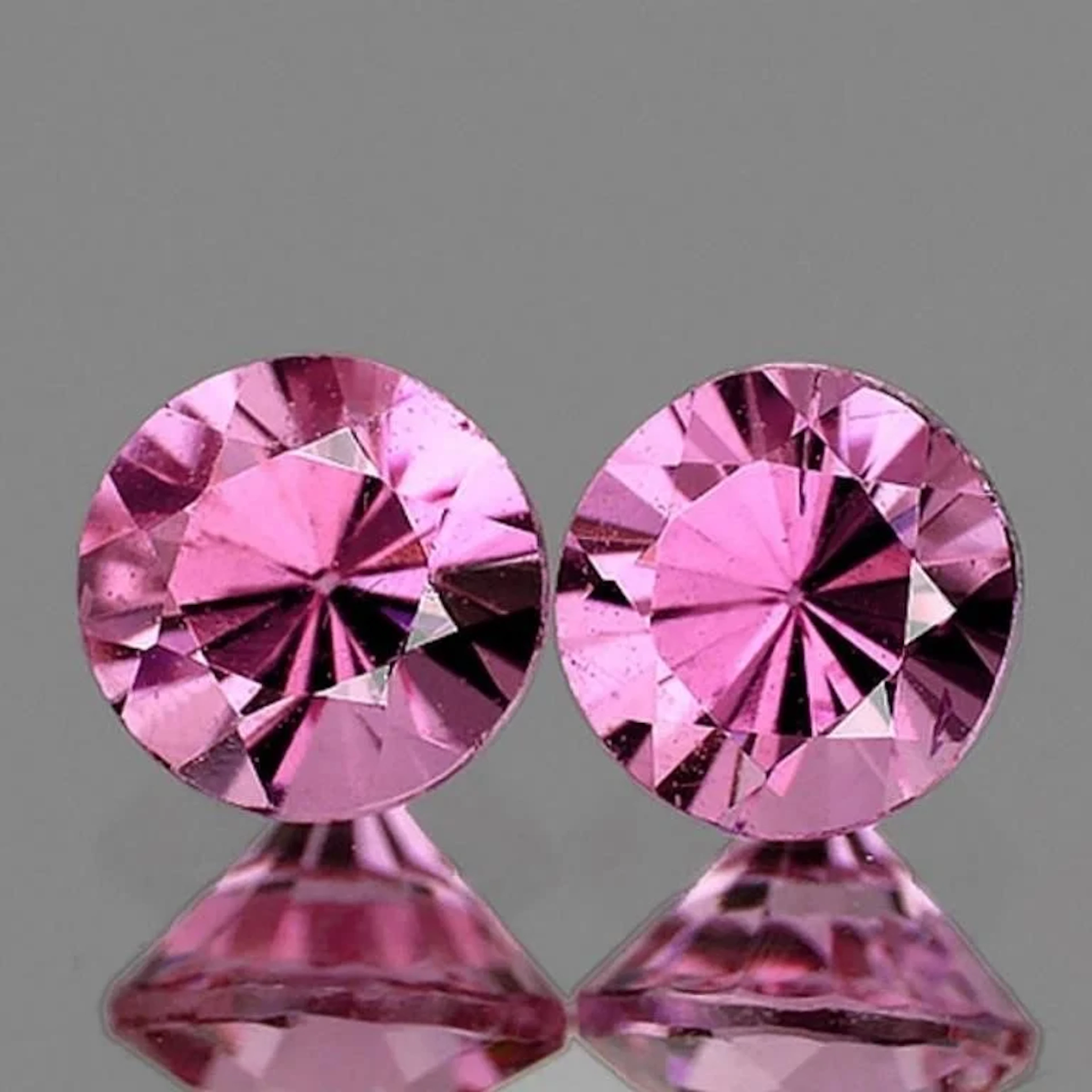 Natural Mahange Purple Pink Spinel Pair [Flawless-
