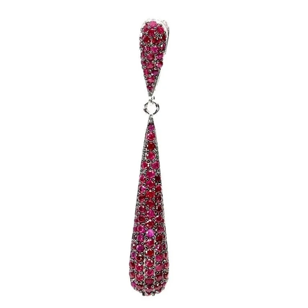 Natural Burma Red Ruby Pendant