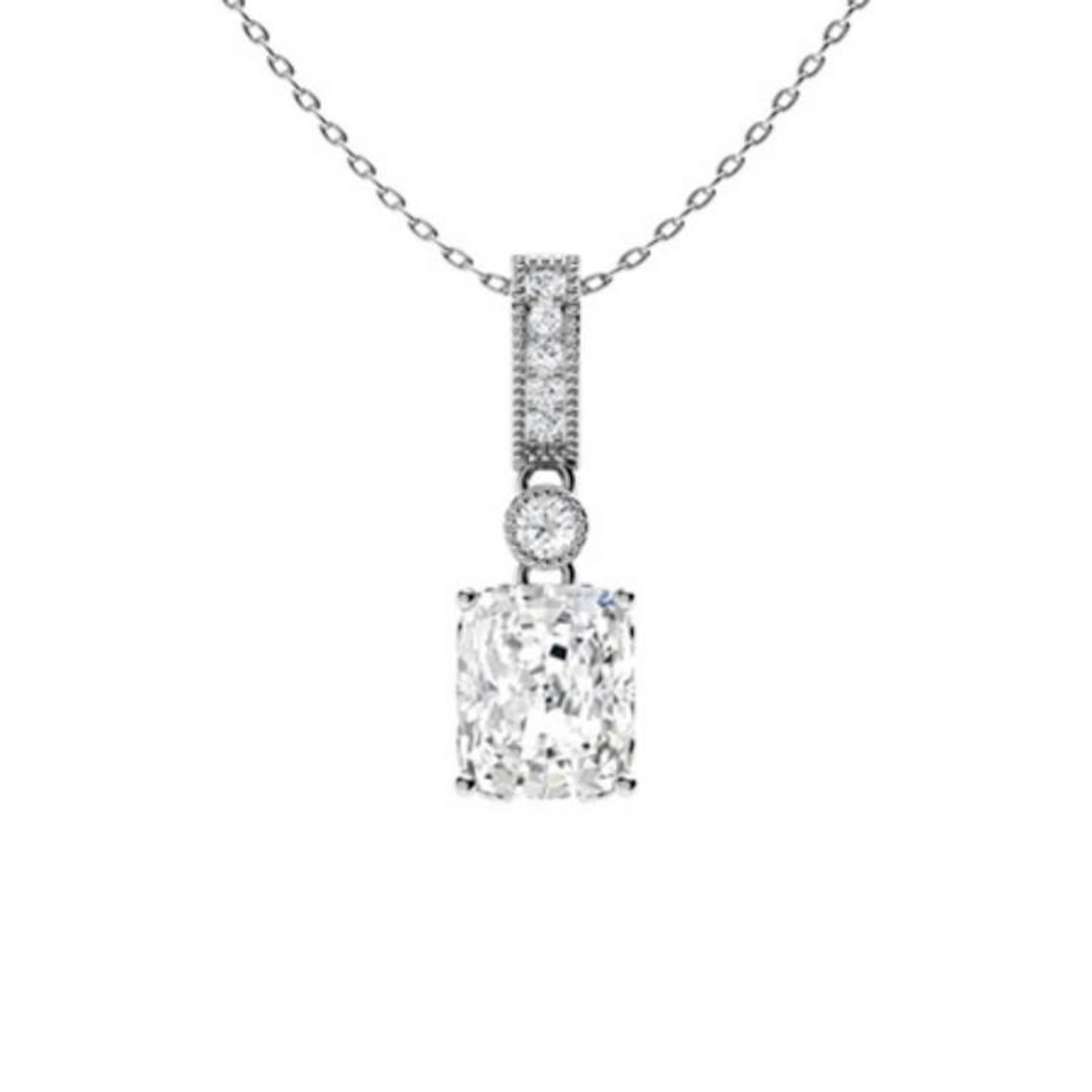 Gold & White Diamonds 2 Cts Necklace - E/VVS