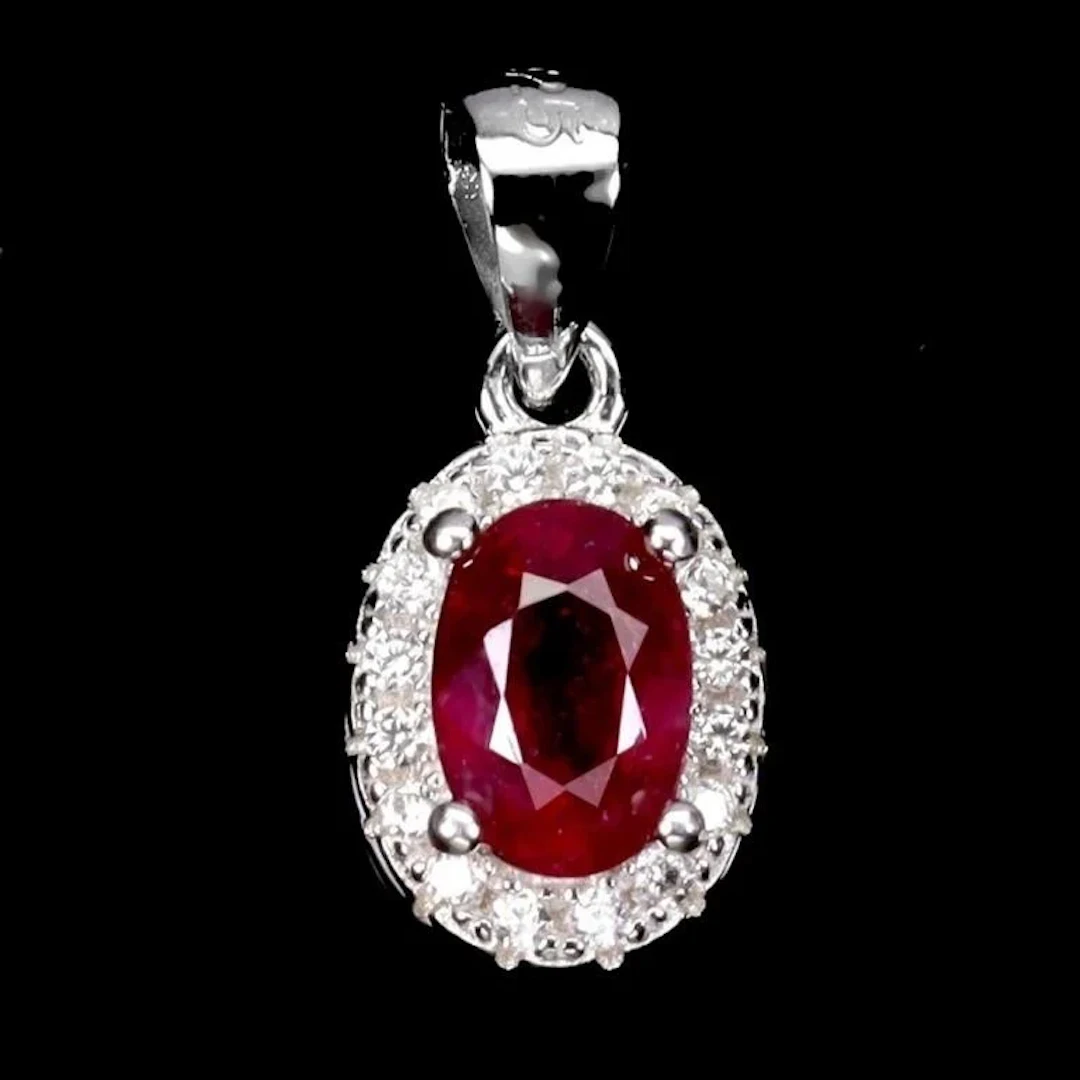 Natural Pigeon Blood Red Ruby Pendant